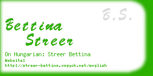 bettina streer business card